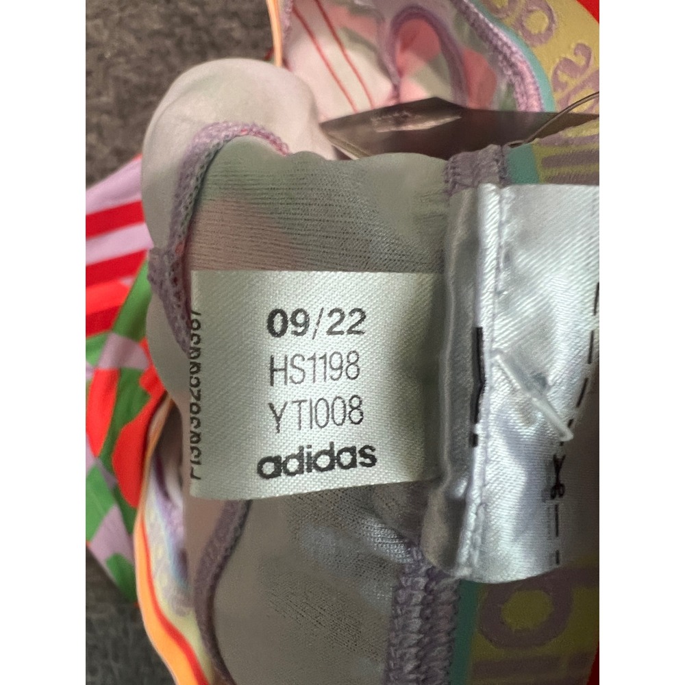 Adidas x The FARM Company Pacer Training Shorts Purple Tropical HS1198 Womens L - Picture 5 of 13